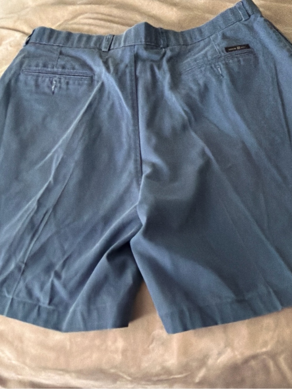 Haggar Slate Blue Flat-Front Men's Shorts